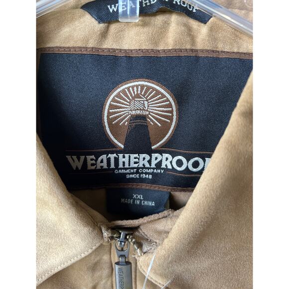 NWT Weatherproof Men’s Suede Bomber Jacket - XXL - Picture 2 of 9